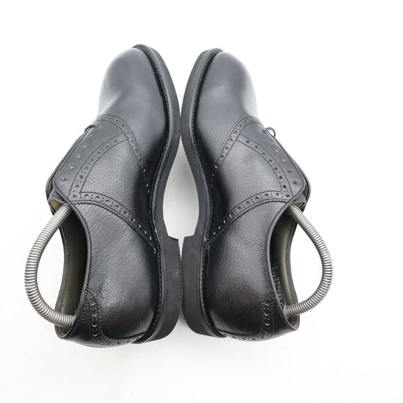 FootJoy Saddle Dress Shoes Men\'s Size 8 EE Black Leather Lace Up Shoes main image 7